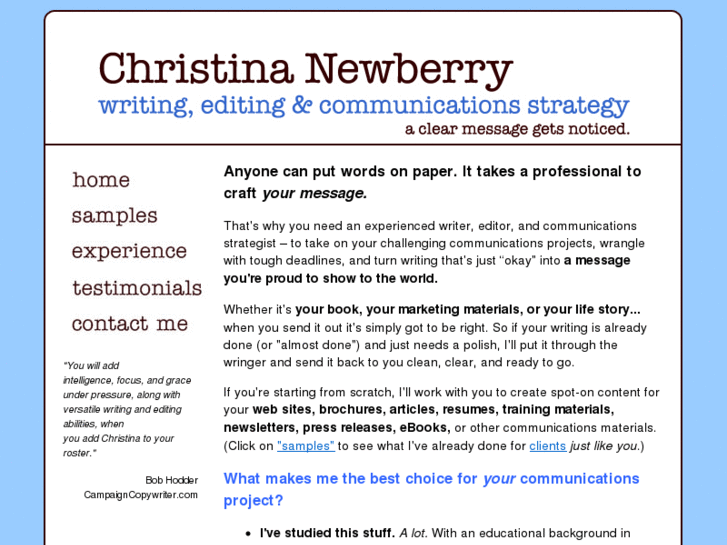 www.christinanewberry.com