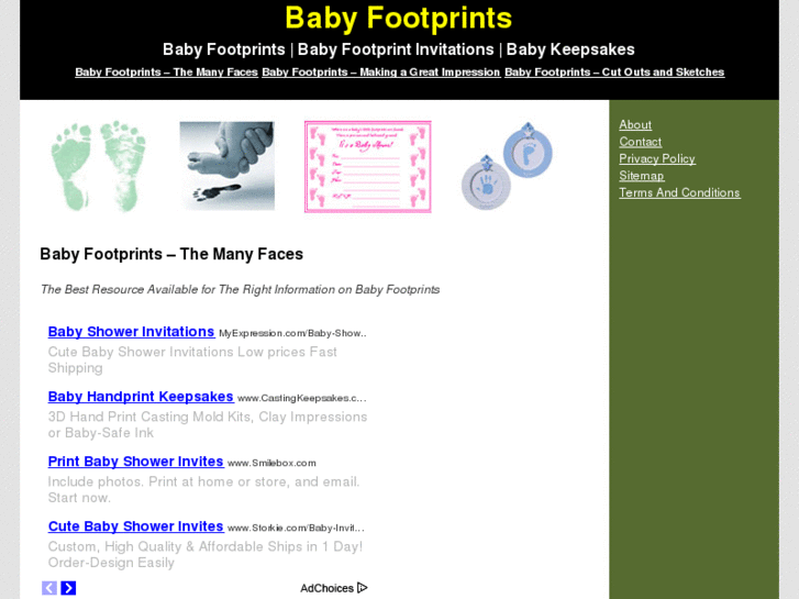 www.footprintbabyinvitationinfo.com