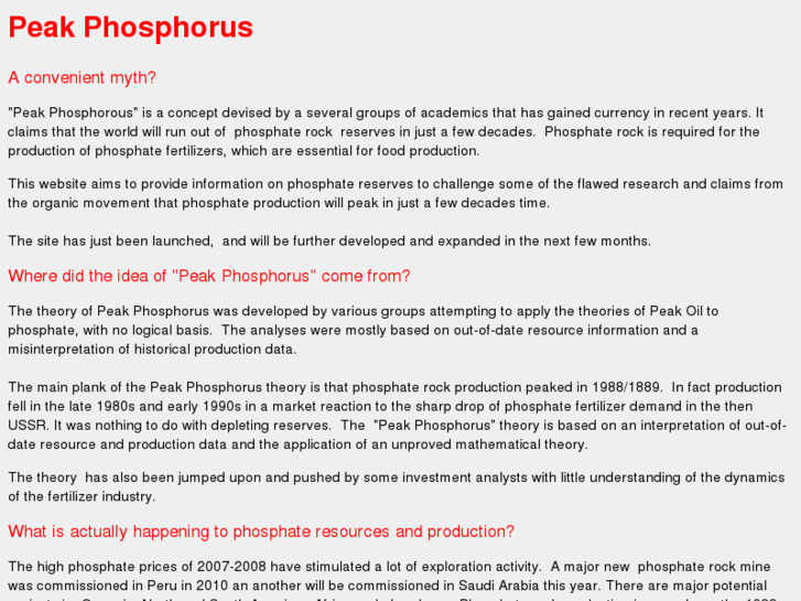 www.peakphosphorus.info