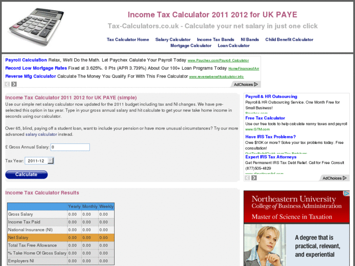 www.tax-calculators.co.uk