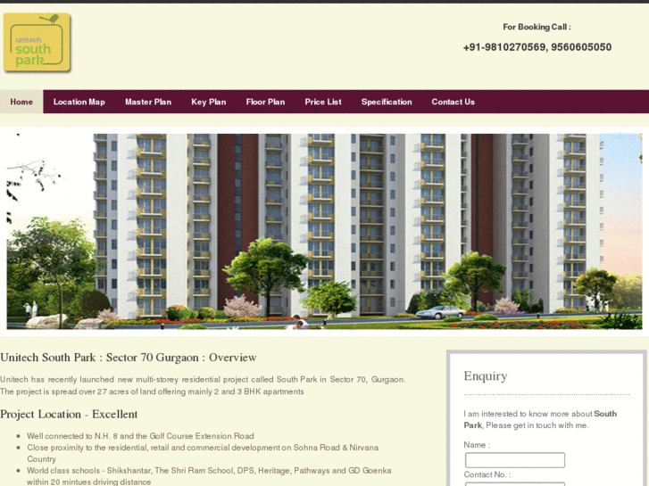 www.unitechsouthpark-gurgaon.net