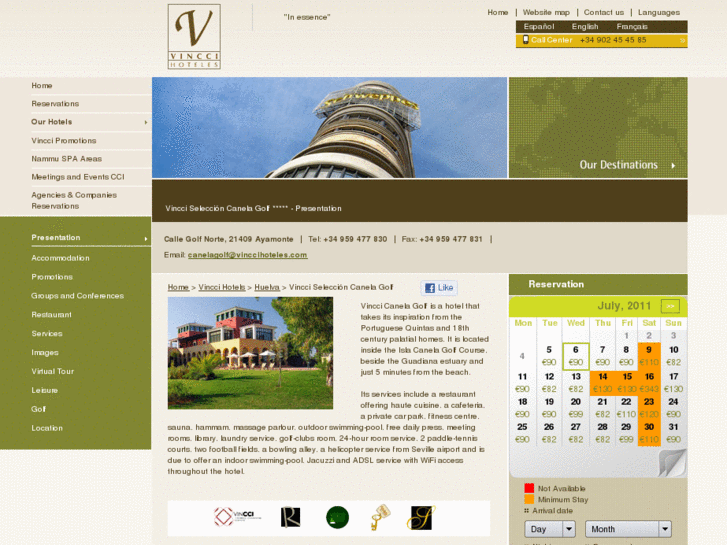 www.vinccicanelahotel.com