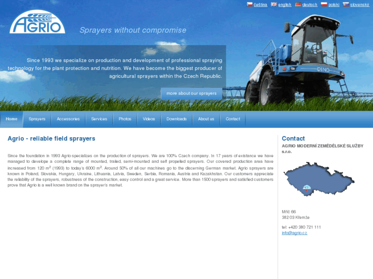 www.agrio-sprayers.eu