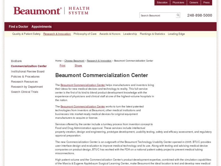 www.beaumontcommercializationcenter.com