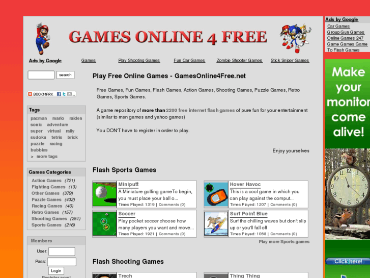 www.gamesonline4free.net