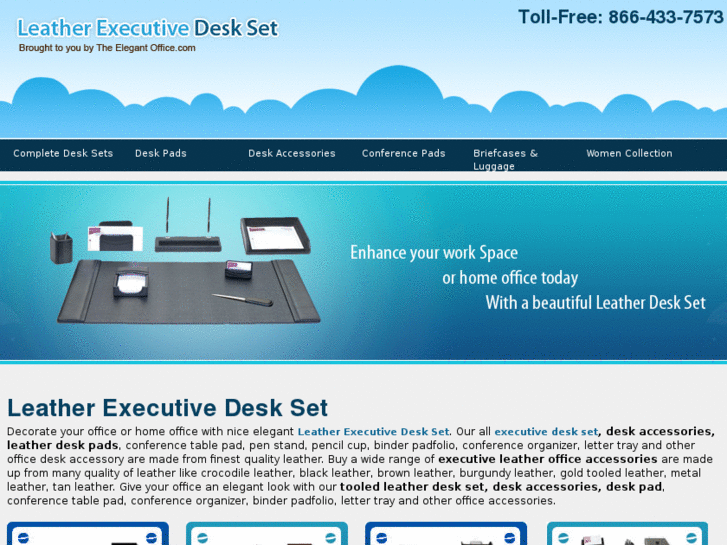 www.leatherexecutivedeskset.net
