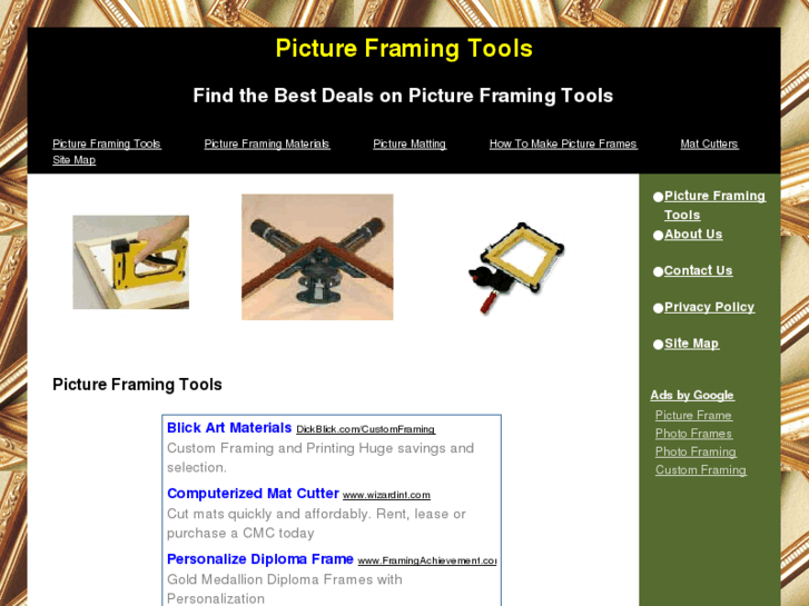 www.pictureframingtools.net