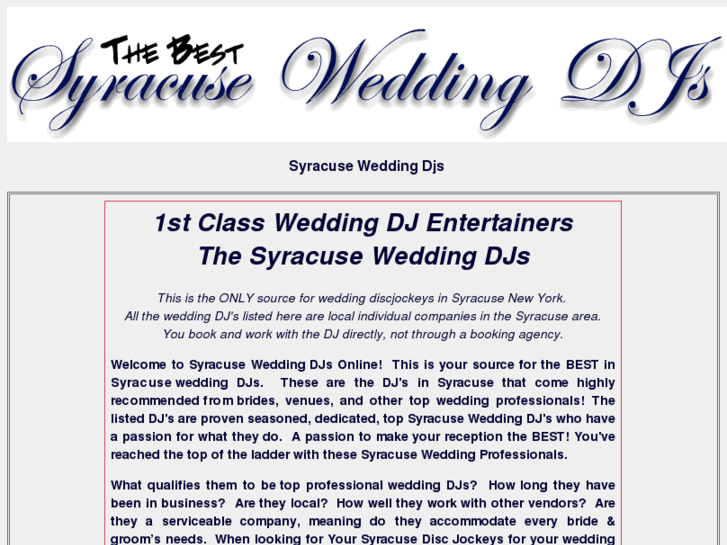 www.syracuse-wedding-djs.com