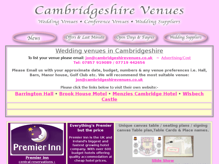 www.cambridgeshirevenues.co.uk