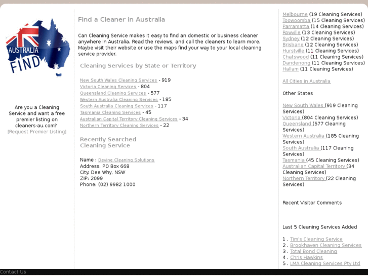 www.cleaners-au.com