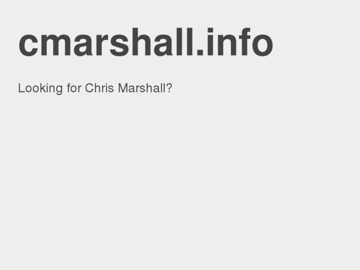 www.cmarshall.info