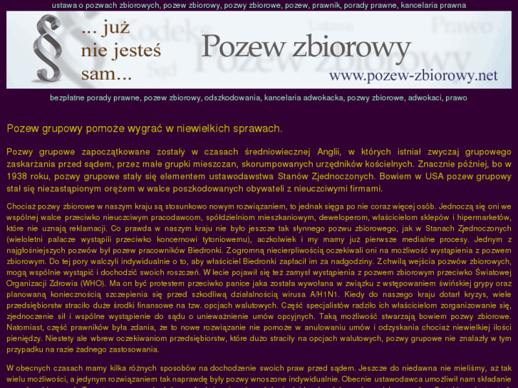 www.pozew-zbiorowy.net