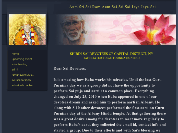 www.shirdisaialbany.org