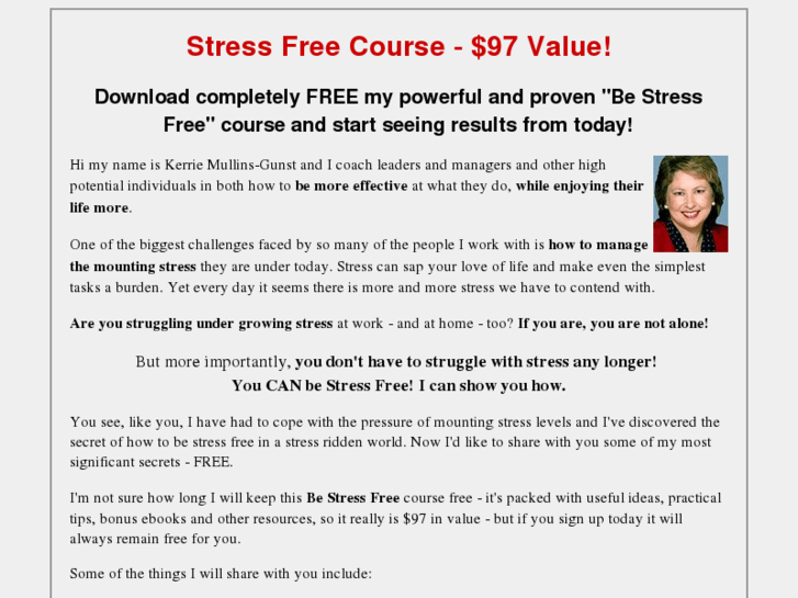 www.stressfreecourse.com