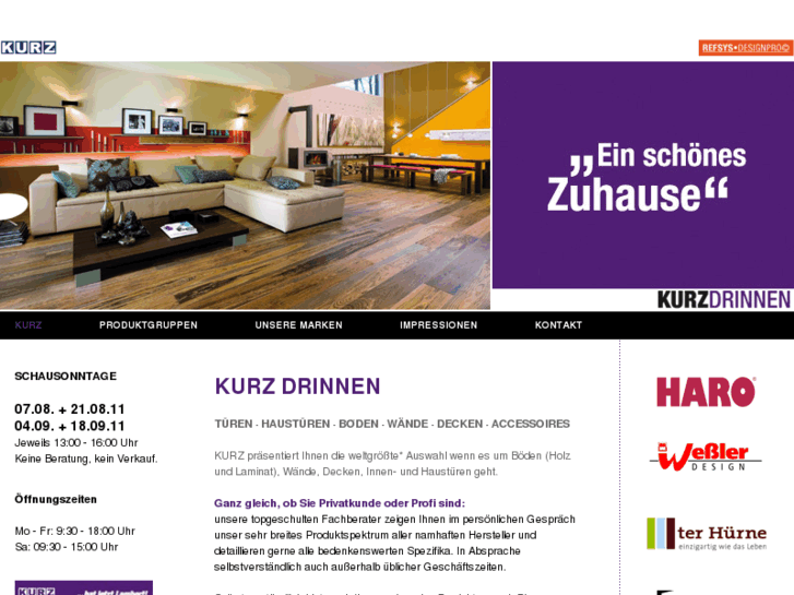 www.kurzdrinnen.de
