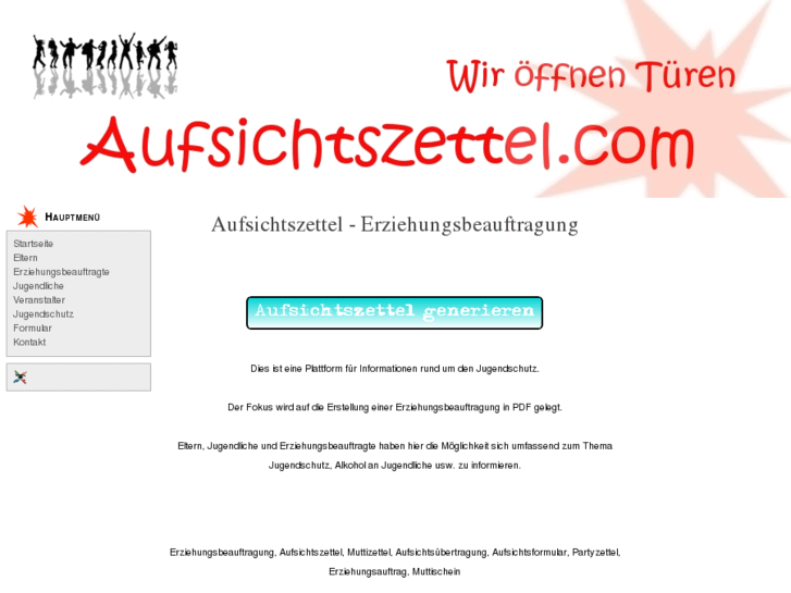 www.aufsichtszettel.com