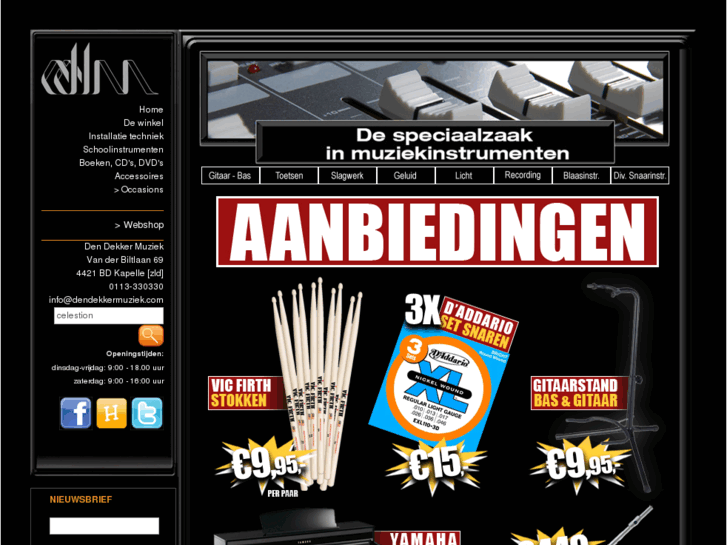 www.dendekkermuziek.com