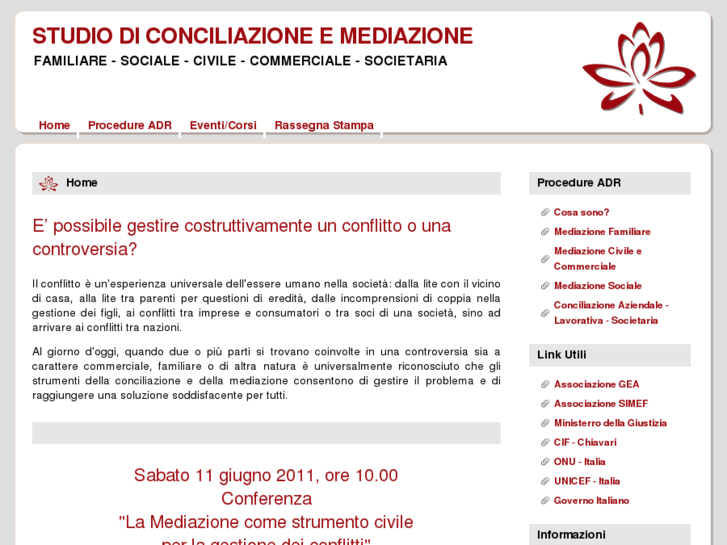 www.mediazioneconciliazione.org