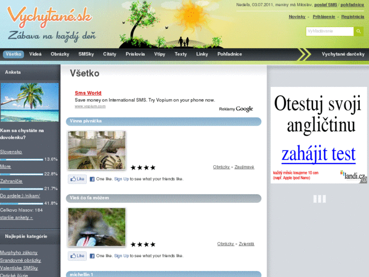 www.vychytane.sk