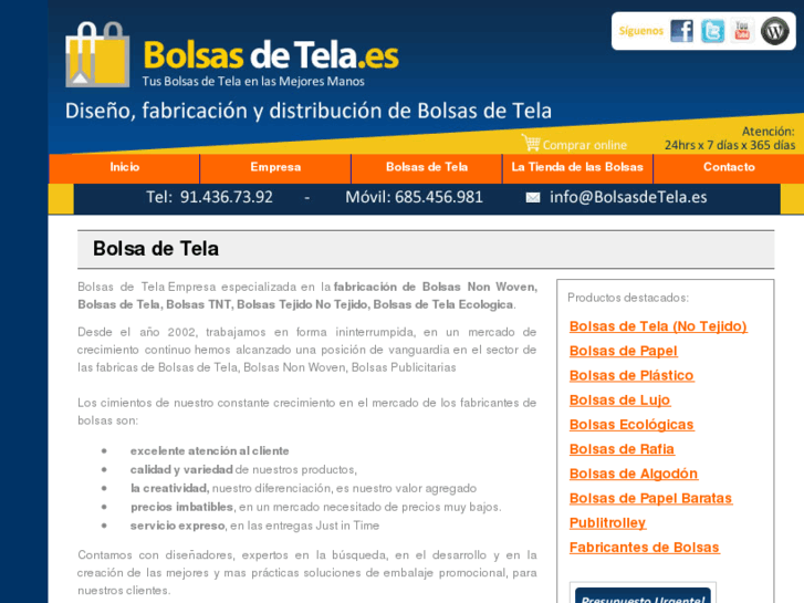 www.bolsasdetela.es
