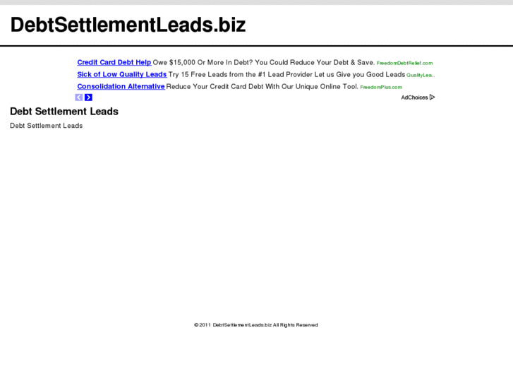 www.debtsettlementleads.biz