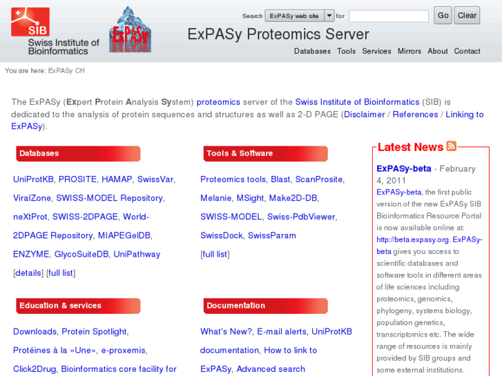 www.expasy.net