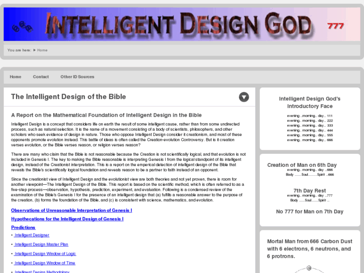 www.intelligentdesigngod.com