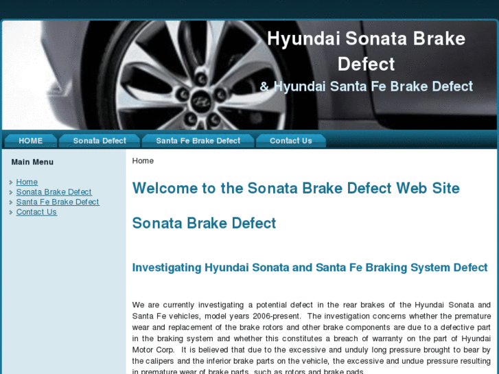 www.sonatabrakedefect.com