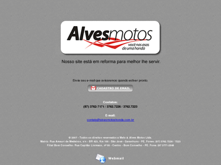 www.alvesmotoshonda.com.br