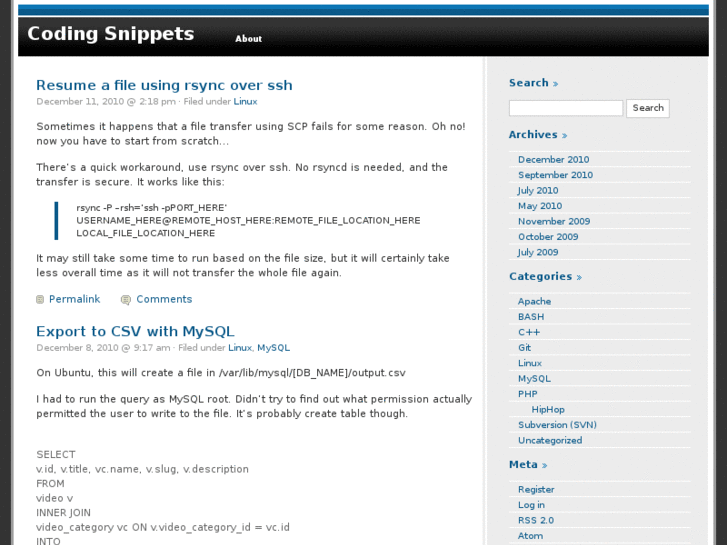 www.codingsnippets.com