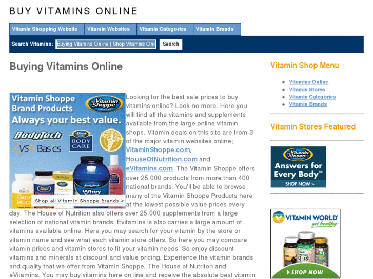 www.comparevitaminsonline.com