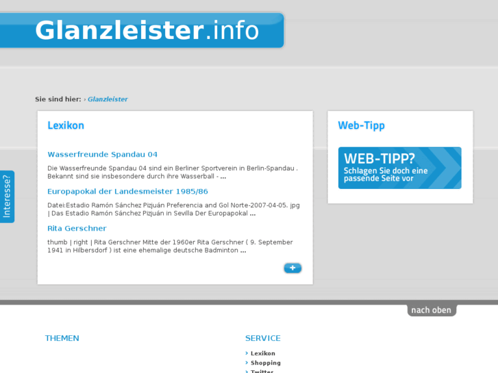 www.glanzleister.info