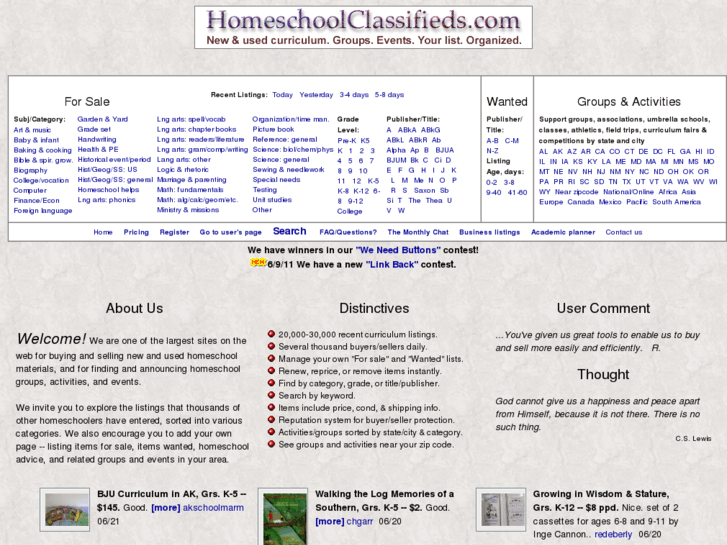 www.homeschoolclassifieds.com