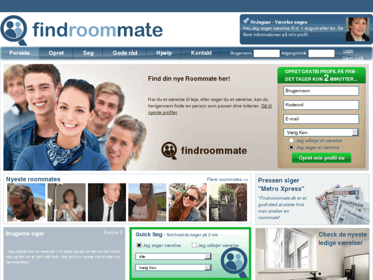 www.findroommate.dk