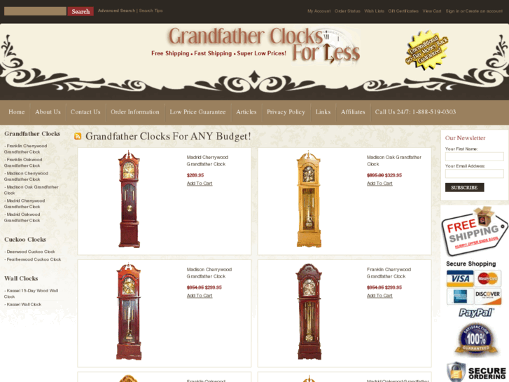 www.grandfather-clocks-for-less.com