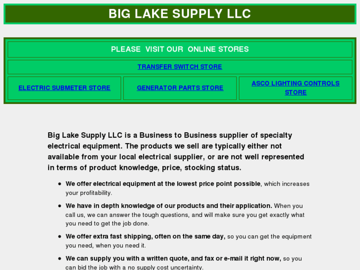 www.biglakesupply.com