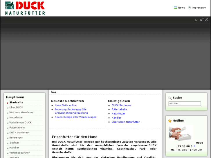 www.duck-naturfutter.de