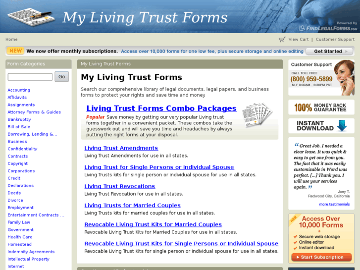 www.mylivingtrustforms.com