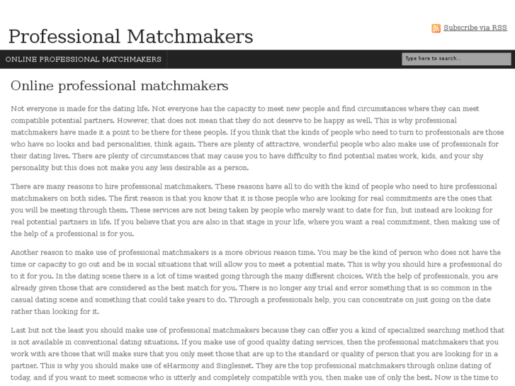 www.professionalmatchmakers.org