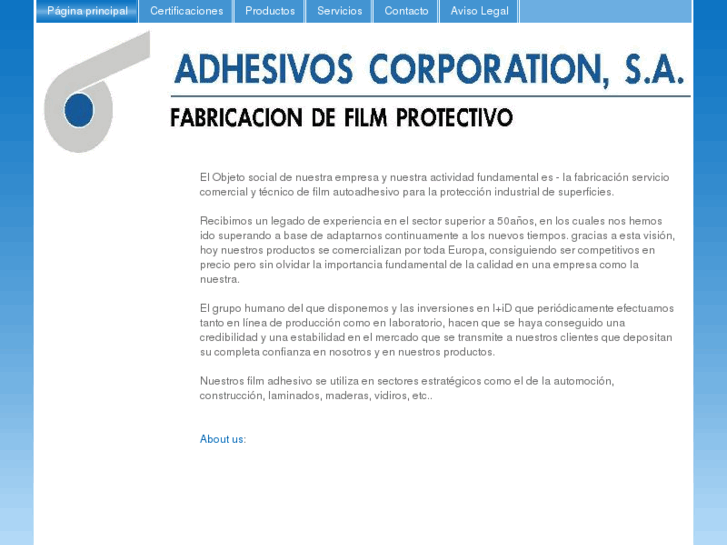 www.adhesivoscorporation.com