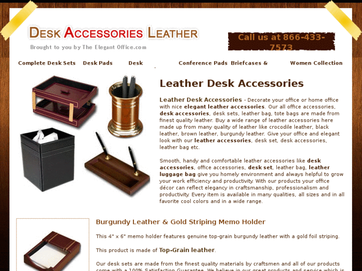 www.deskaccessoriesleather.com