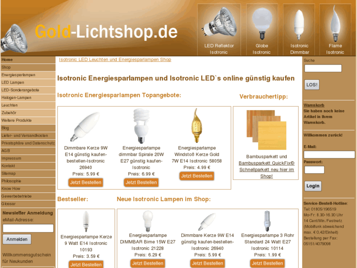 www.gold-lichtshop.de