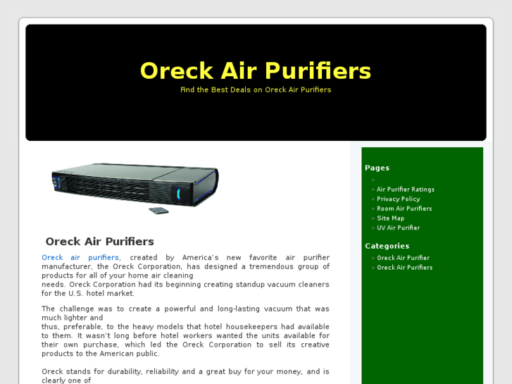 www.oreckairpurifiers.net