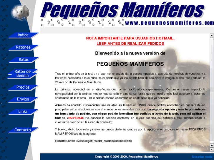 www.pequenosmamiferos.com