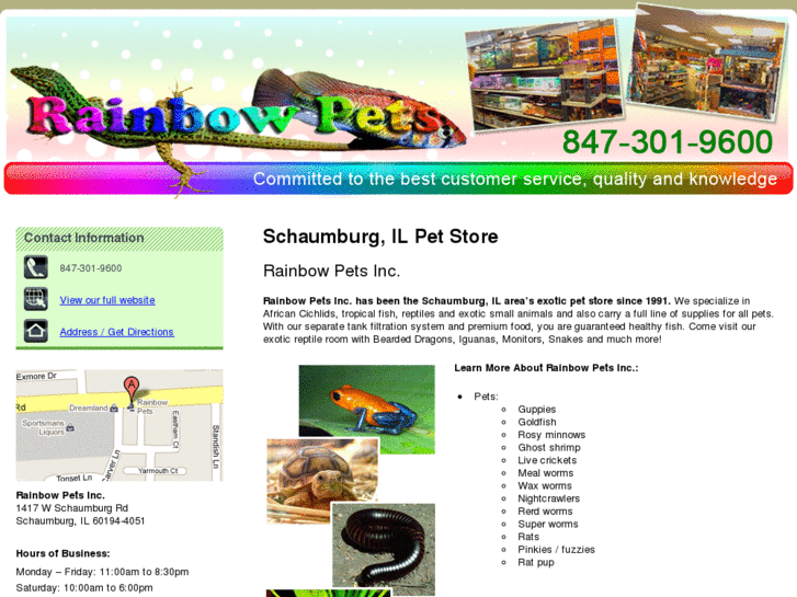 www.rainbowpetstoreil.com