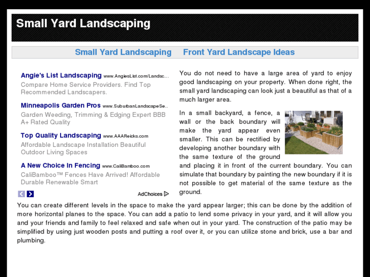 www.smallyardlandscaping.net
