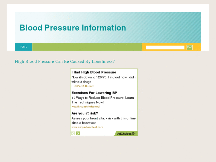 www.bloodpressureinformation.info