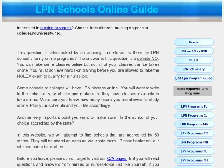 www.lpnprogramonlineguide.info