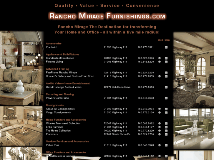 www.ranchomiragefurnishings.com