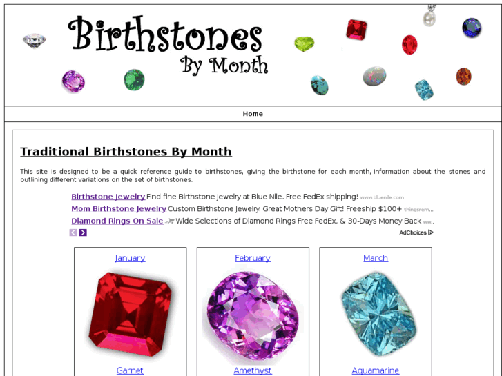www.birthstonesbymonth.biz